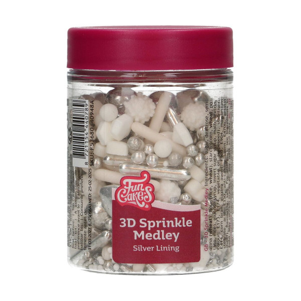Streusel-Mix für Geburtstagstorten - Silver Lining