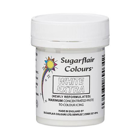Food Colour Paste Sugarflair White Extra