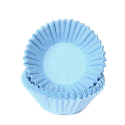 Schokoladen Baking Cups - Papierförmchen - Hellblau