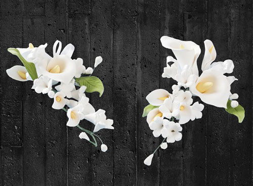 Cake Decoration Sugar Flower Bouquet Calla White