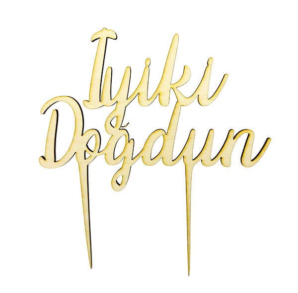 CakeTopper - Iyiki Dogdun (Türkisch)