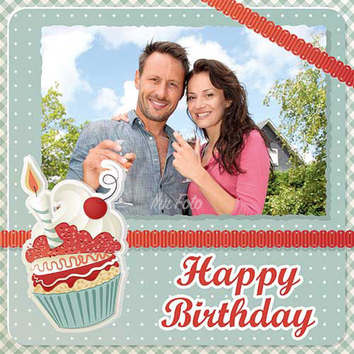 Picture Cake Topper Cupcake Square