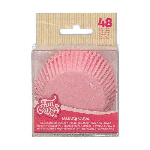FunCakes Baking Cups - Hell Pink - 48 Stk